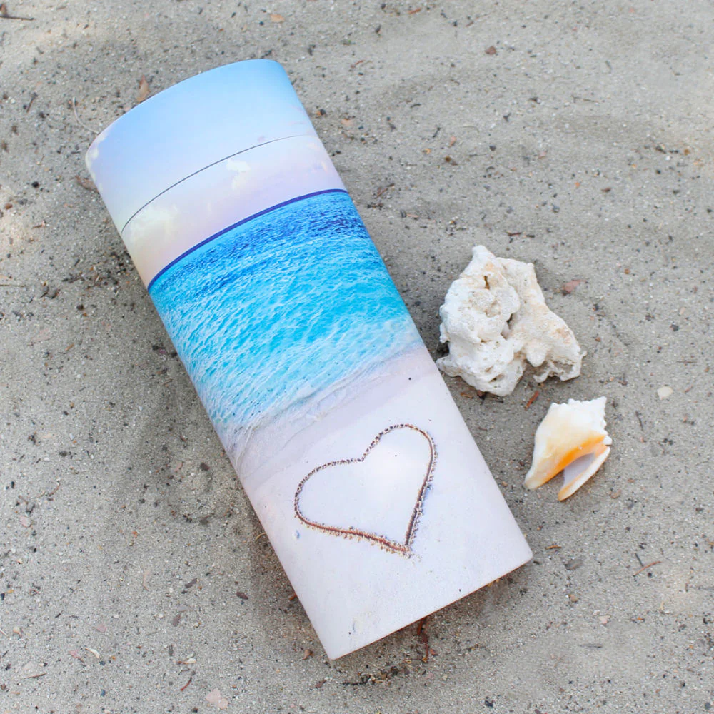 Beach Memories Scattering Urn (for up to 1 set of adult ashes) | Large Biodegradable Scatter Urn - Image 3