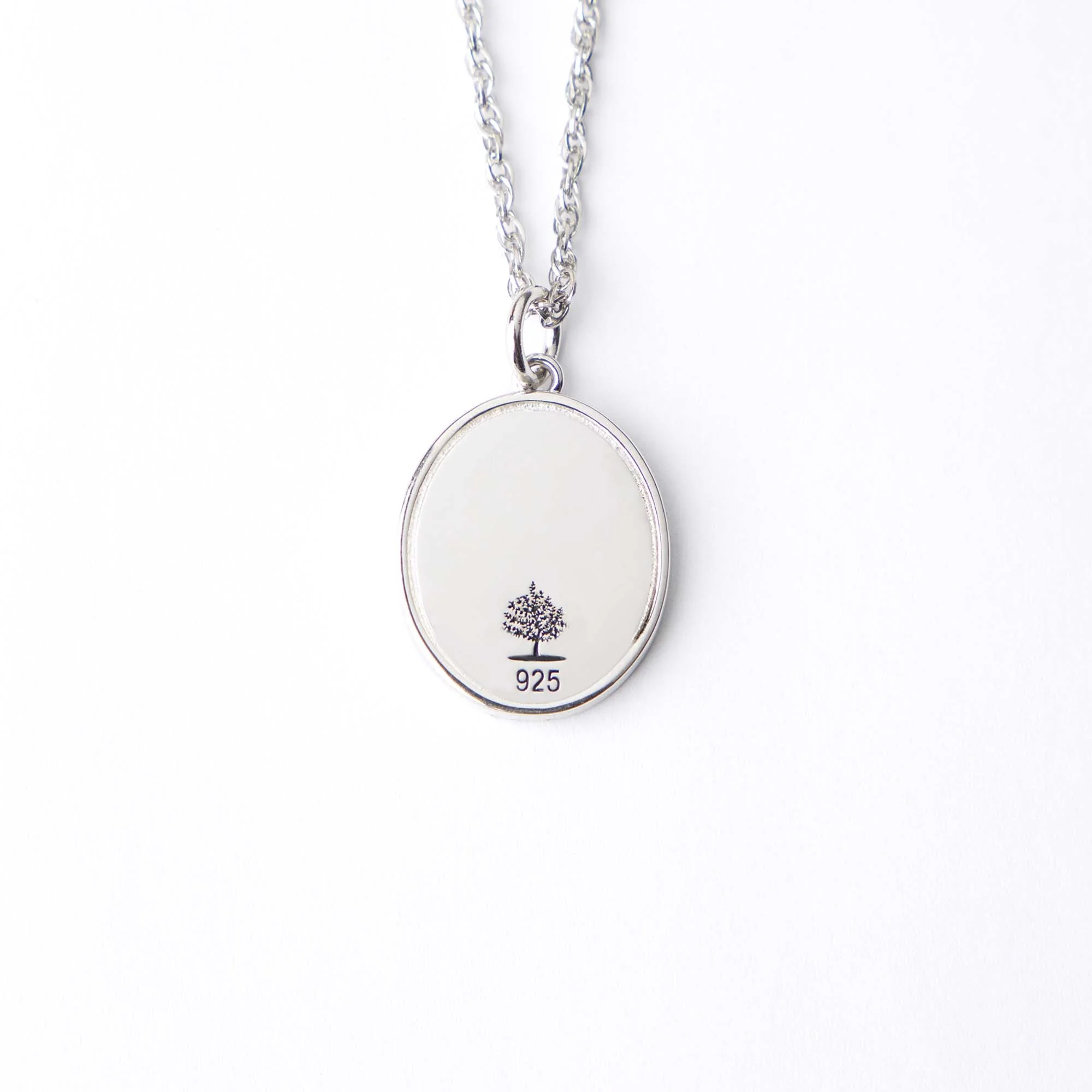 Oval Fingerprint Pendant - Image 3
