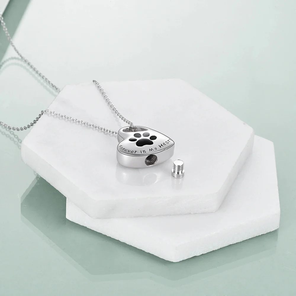 Paw Print Heart Pendant - Image 4